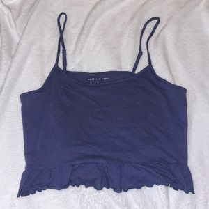 american eagle blue cami blouse